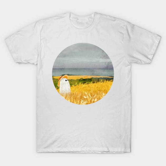 There's A Ghost In The Wheat Field Again T-Shirt by KatherineBlowerDesigns